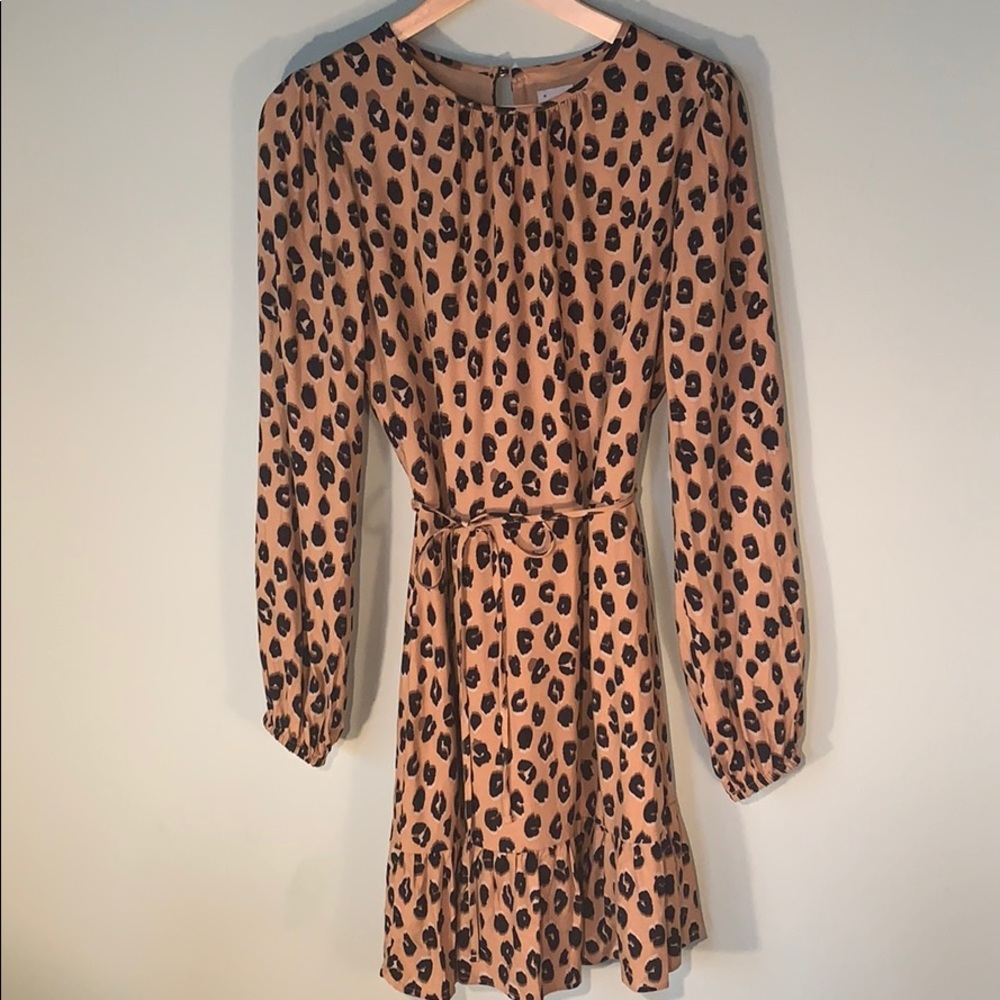 Adorable leopard print dress. A new day .XS
